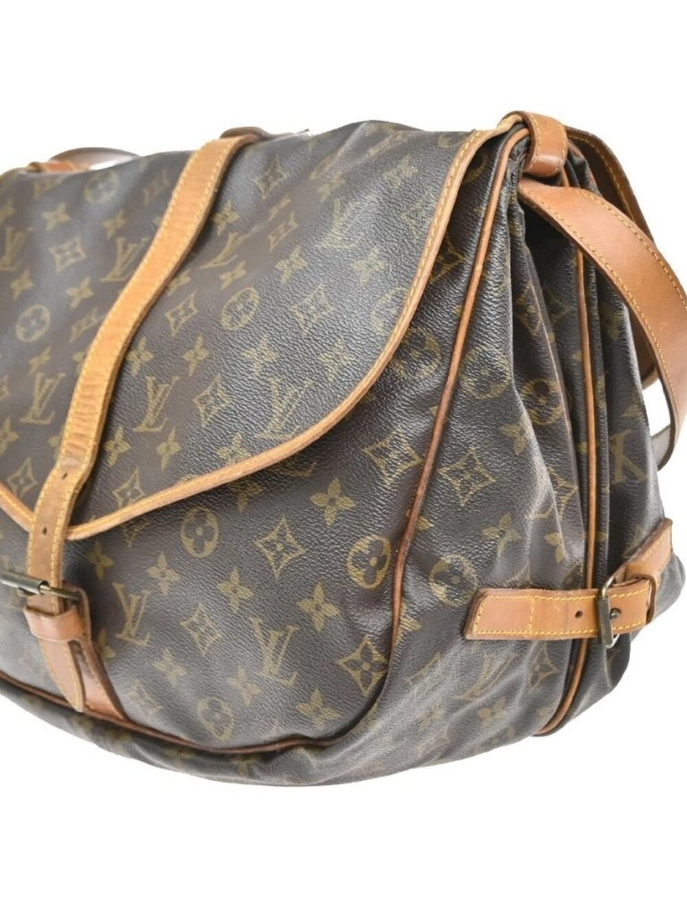 LOUIS VUITTON Saumur 35 Shoulder Bag Monogram Leather BN France M42254 84YJ110 - Picture 2 of 16